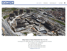 Tablet Screenshot of gokceinsaat.com